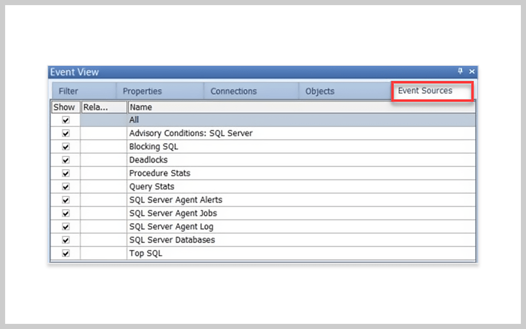 SQL Sentry Event Calendar Filter Events